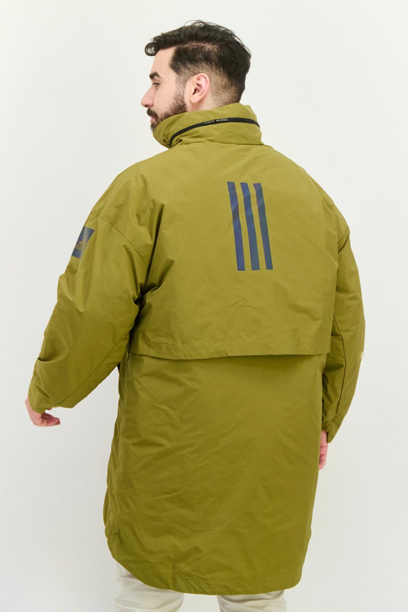 Adidas Men Sportswear Fit Myshelter 2 in 1 Outdoor Jacket, Olive - Image 4
